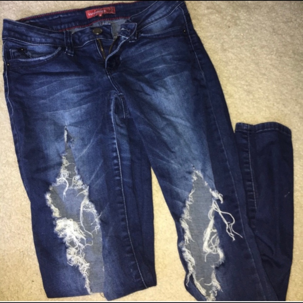 WANNABETTABUTT YMI RIPPED JEANS